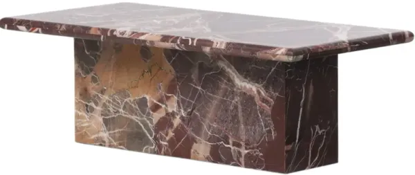 Bari Coffee Table, Merlot Marble