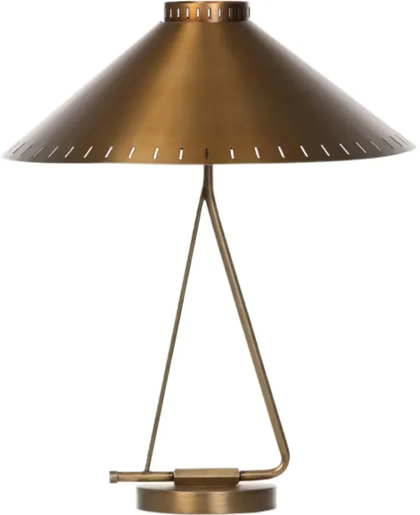Briarwood Table/Desk Lamp - Antique Brass Iron - Gold