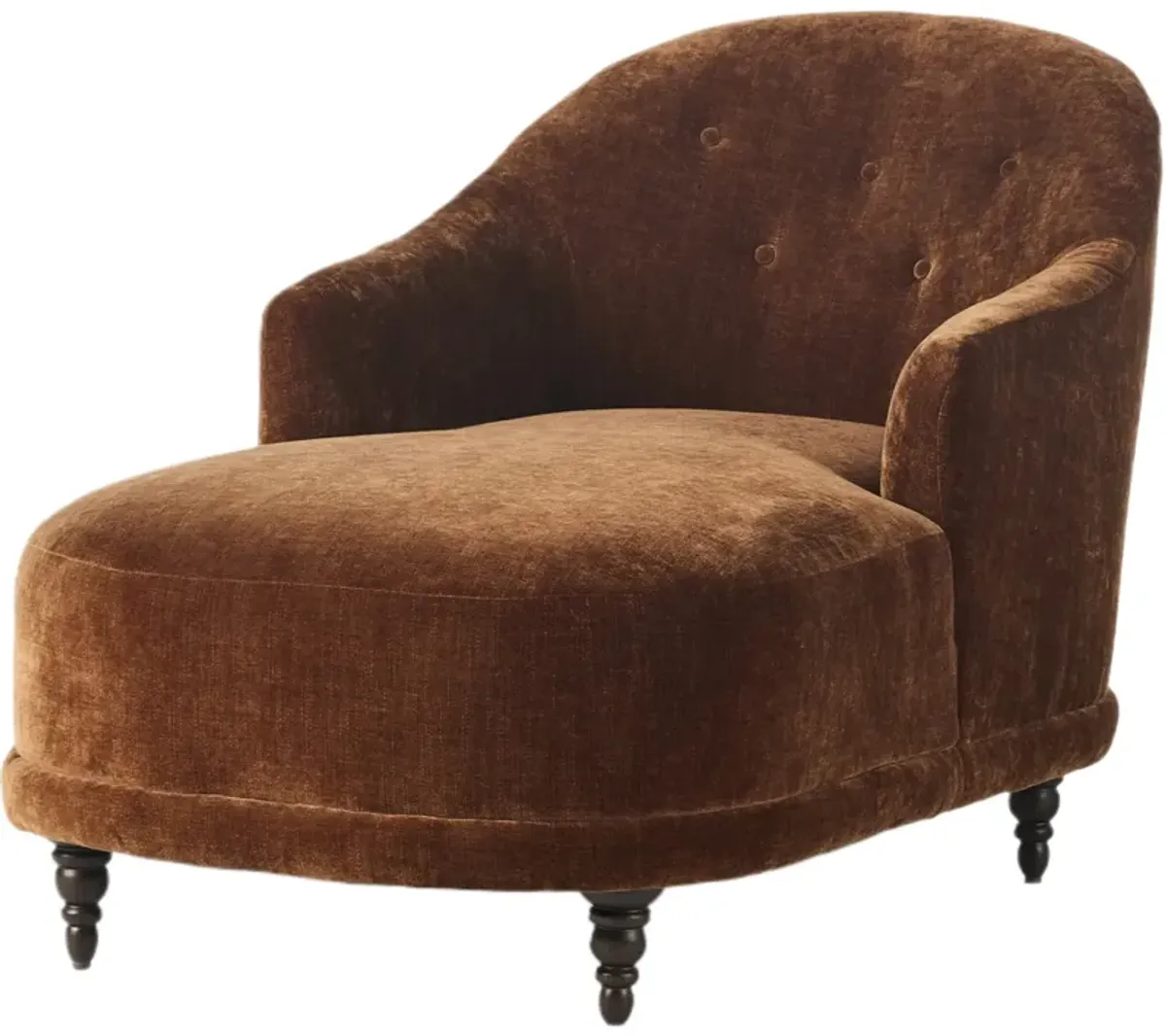 Fernmere Chenille Chaise Lounge - Altair Sienna - Brown - Comfortable, Sturdy, Stylish