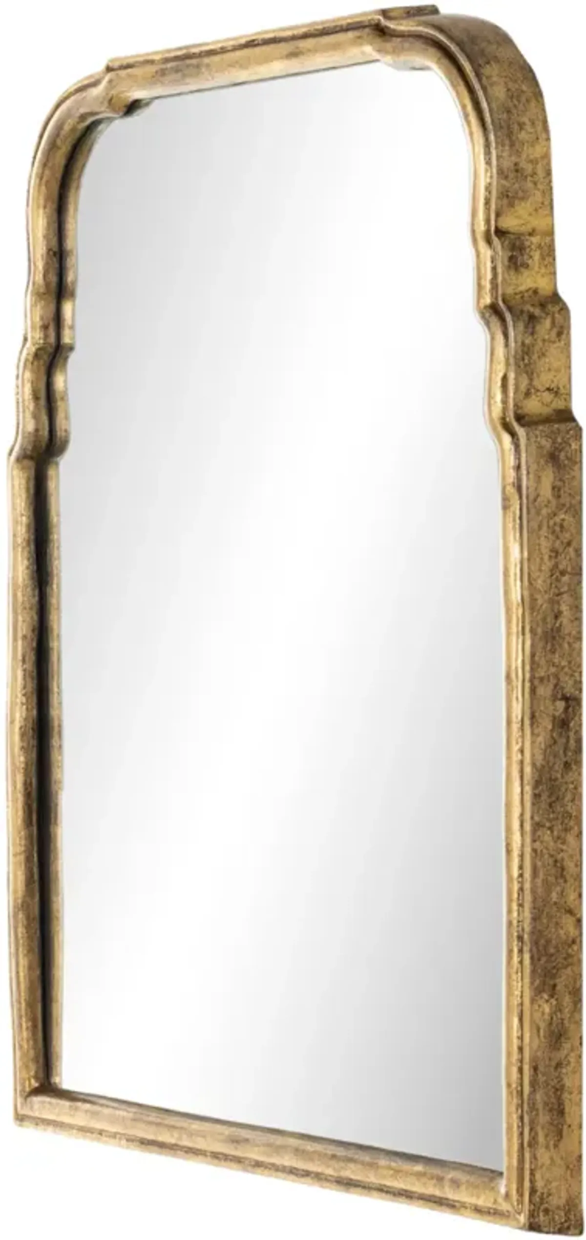 Arlowen Wall Mirror - Antiqued Gold Leaf