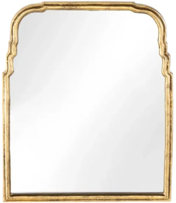 Arlowen Wall Mirror, Antiqued Gold Leaf