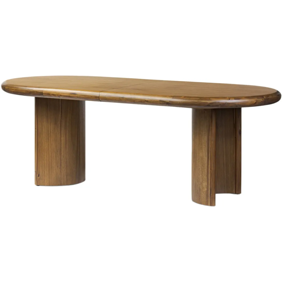 Justice Extension Dining Table - Seasoned Brown Acacia