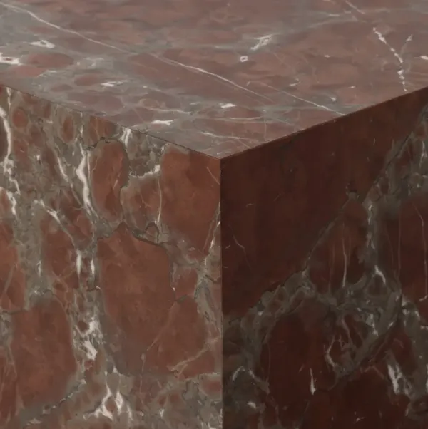 Lachlan Marble Plinth End Table