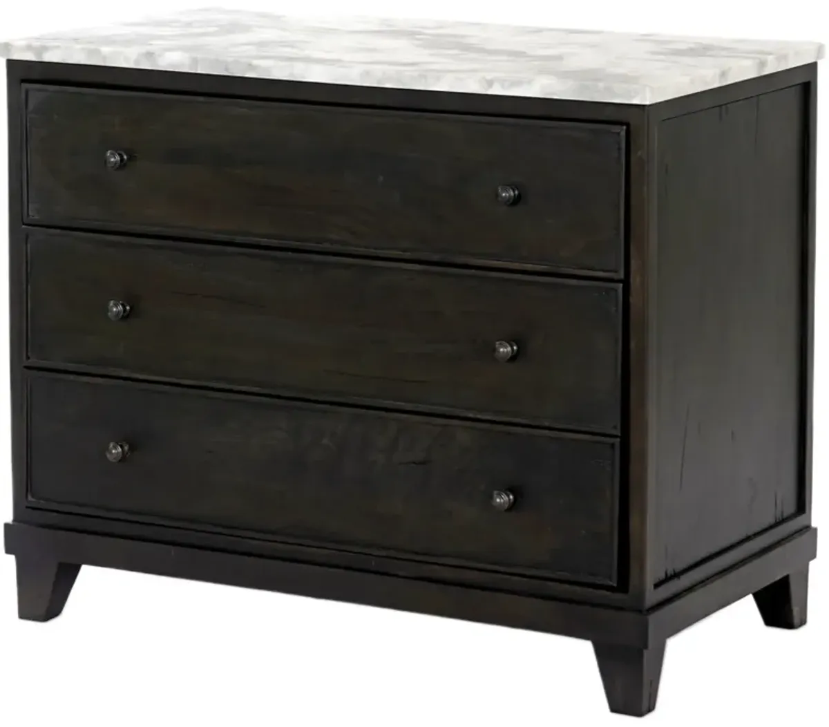 Bramble Nightstand - White Statuario Marble