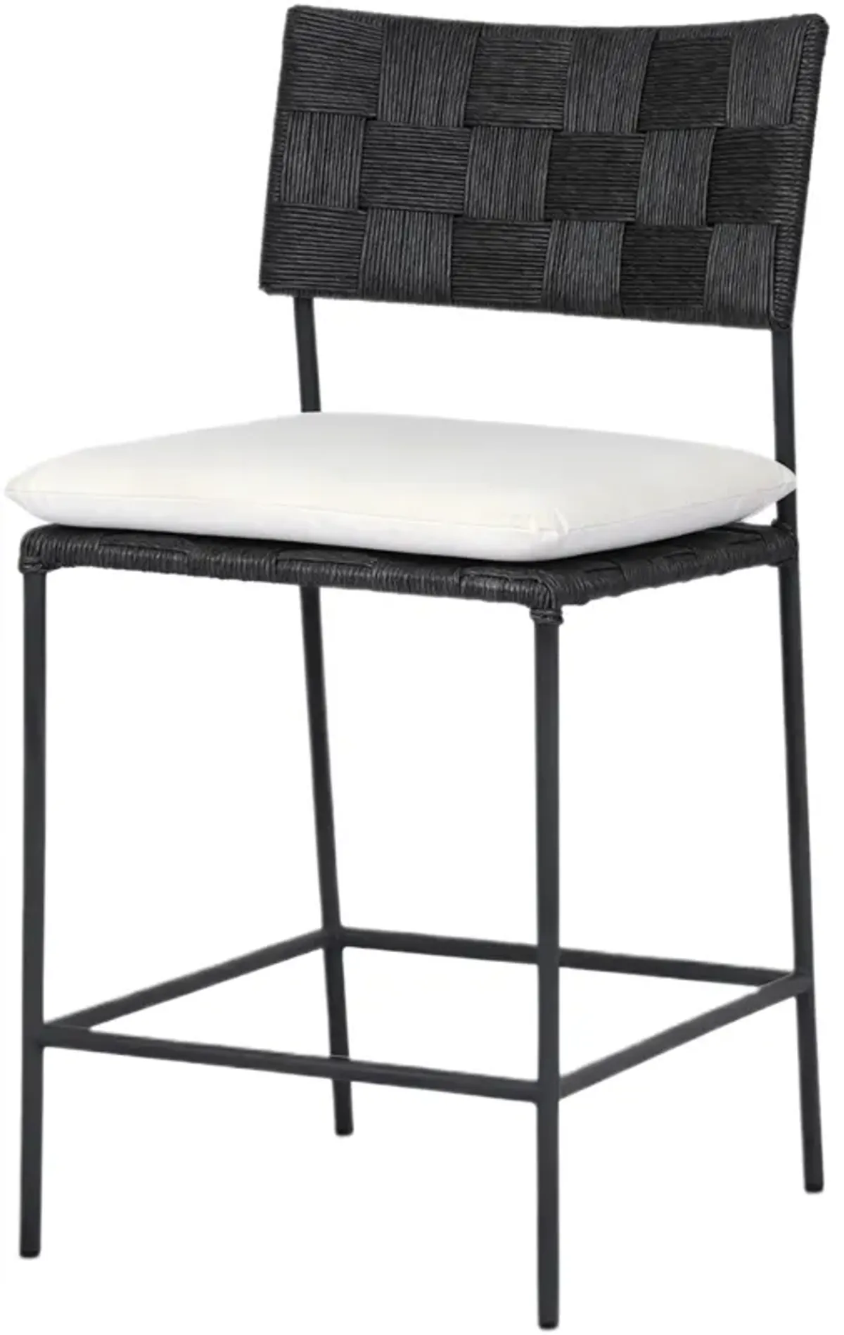 Azuline Outdoor Iron Counter Stool - Arashi Salt