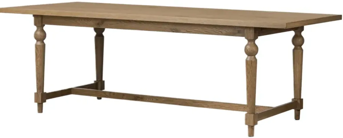 Petrel Rectangular 88-104" Extension Dining Table - Worn Oak
