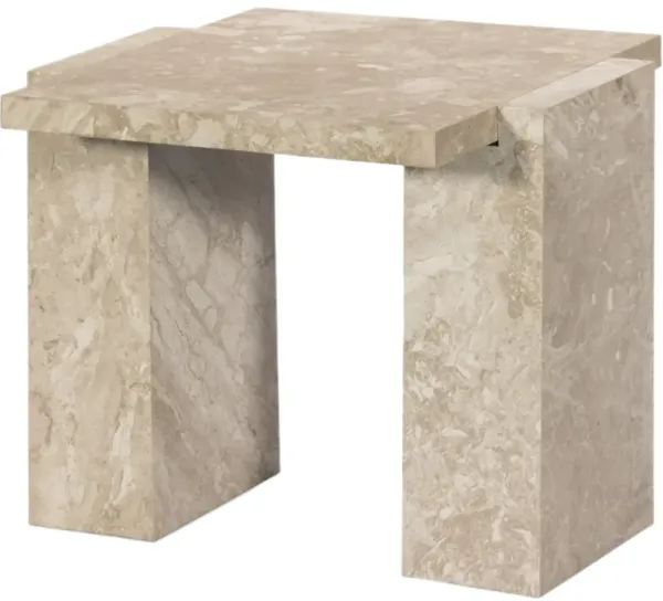 Jesse End Table, Lunar Marble