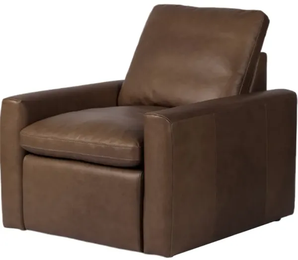 Haven Leather Power Recliner Accent Chair - Sonoma Coco - Brown, Comfortable, Durable, Cushioned - Relaxing Chair, Lounger, Comfort and Leisure Prioritized