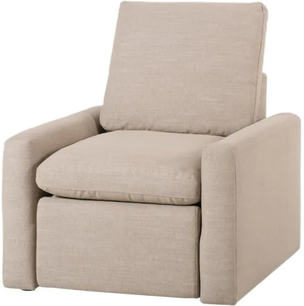 Haven Linen Power Recliner Accent Chair - Crypton Nomad Taupe - Beige, Comfortable, Durable, Cushioned - Relaxing Chair, Lounger, Comfort and Leisure Prioritized