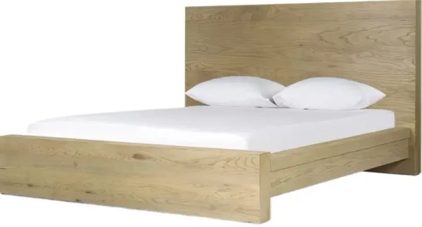 Hank Bed, Sandy Resawn Oak