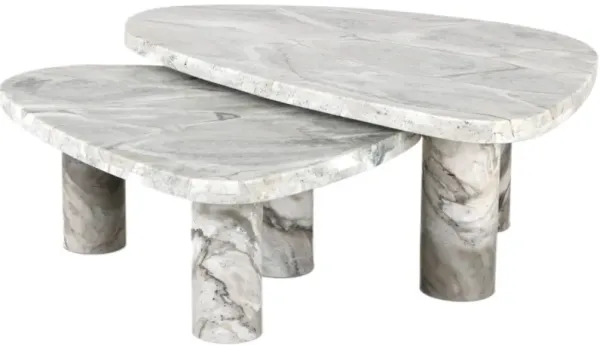 Sawyer Nesting Coffee Table, Sage Onyx