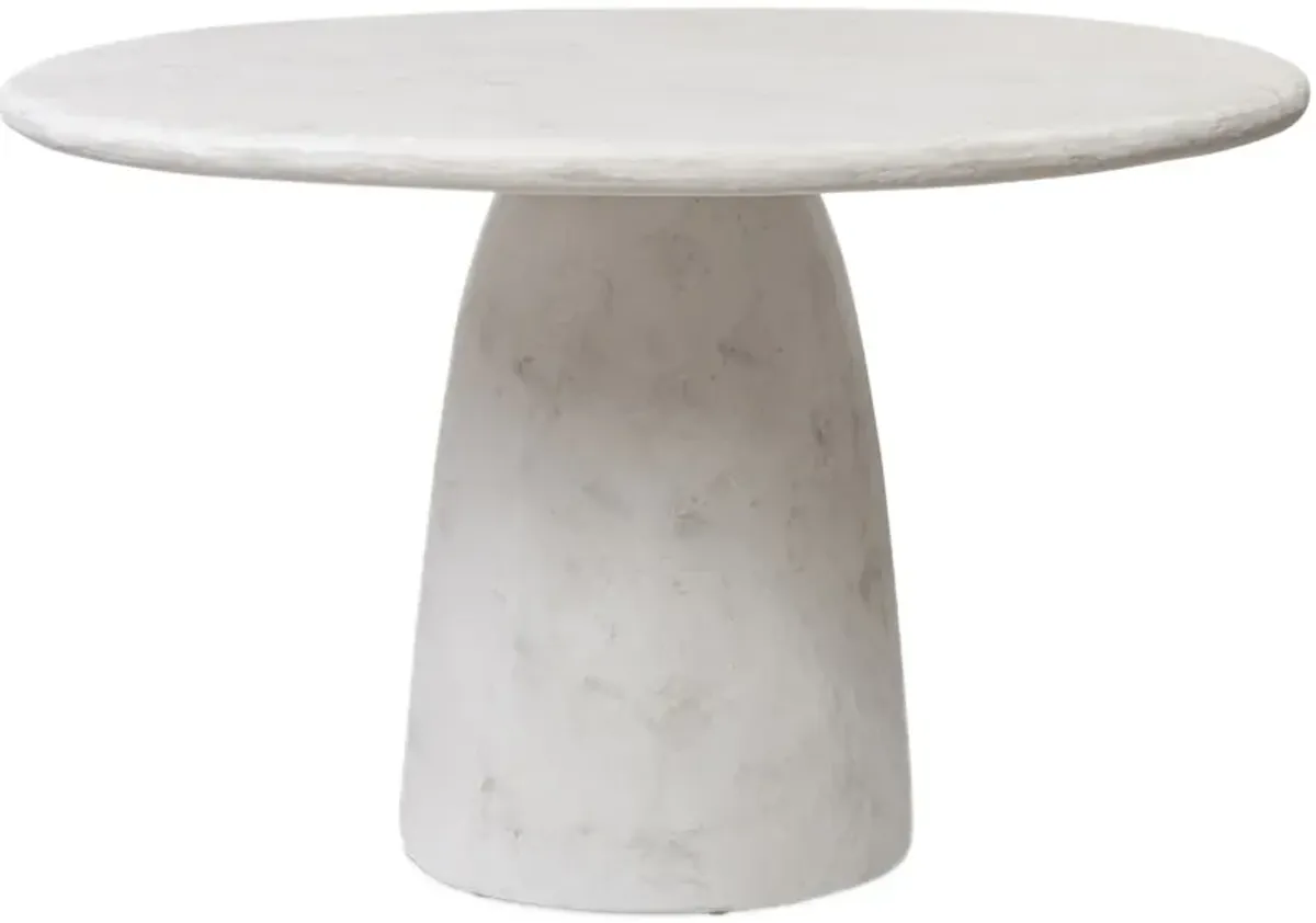 Larchmere 48" Round Dining Table - Textured Lunar Concrete