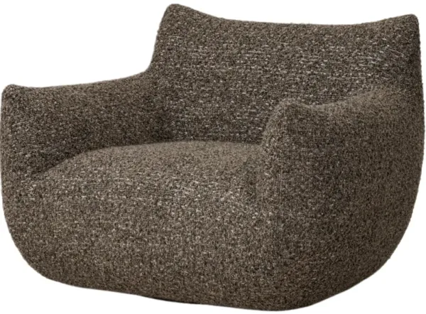 Lorelei Swivel Chair, Textured Ivan Granite
