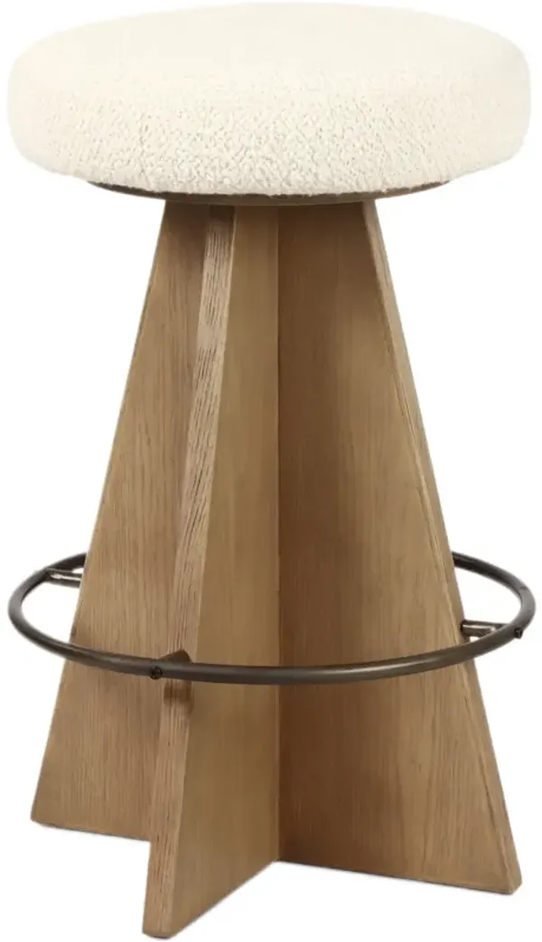Solmere Swivel Counter Stool - Durham Cream Boucle