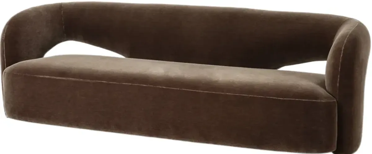 Leon Velvet Sofa - Monte Olive