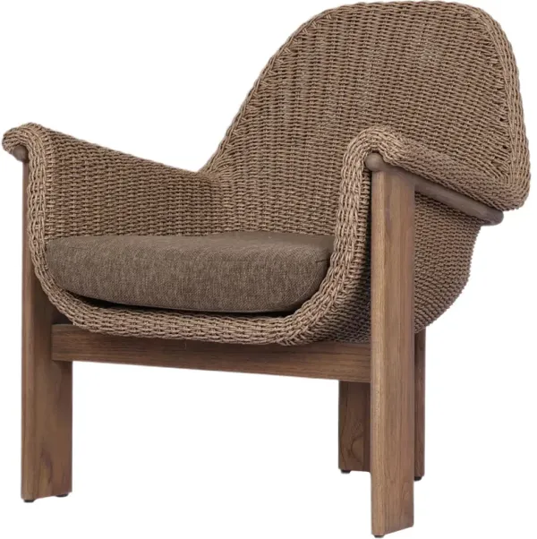 Seaflora Outdoor Teak Hyacinth Lounge Chair