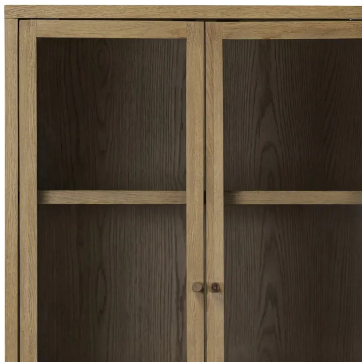 Norewyn 4-Door 4-Drawer Cabinet, Warm Natural Oak