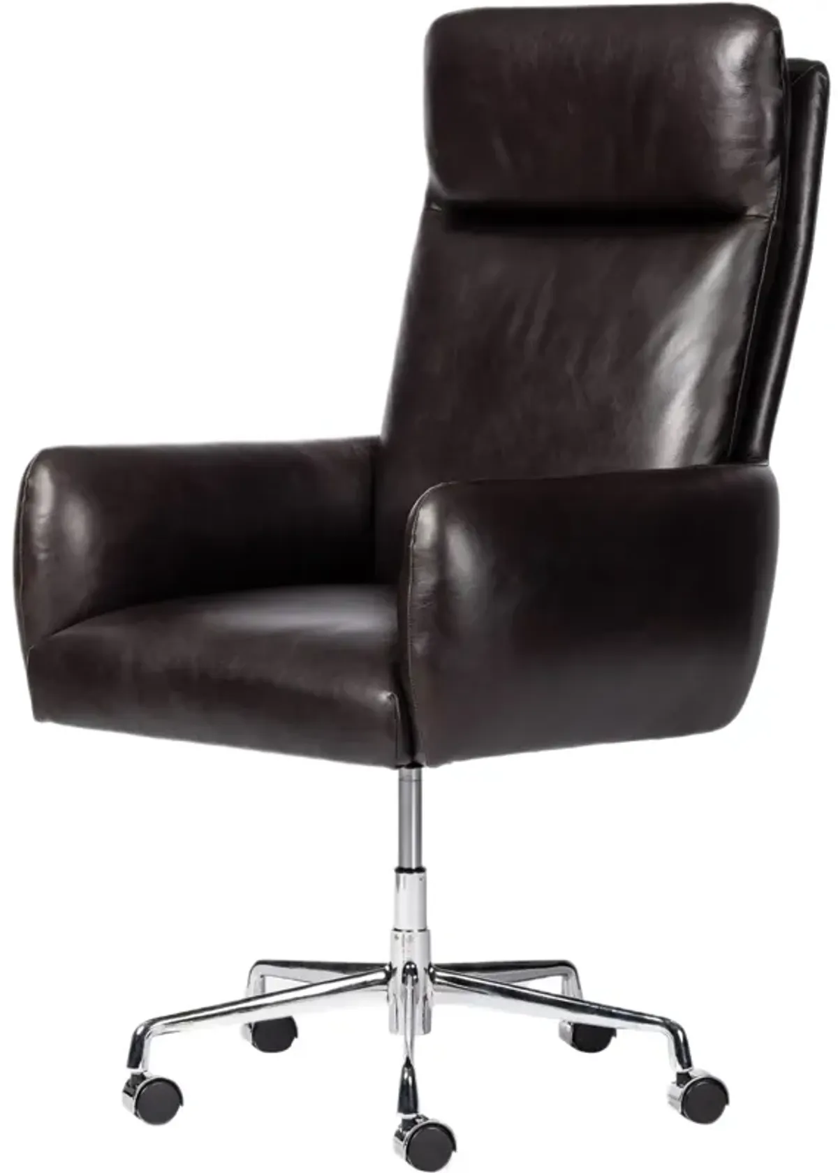 Emelisse Leather Desk Chair - Sonoma Black