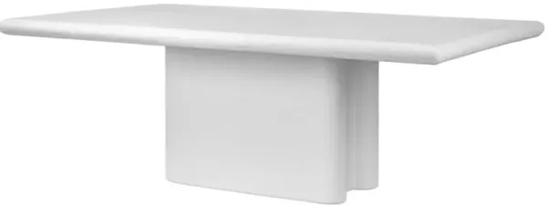Noralith 84" Dining Table - Plaster Molded Concrete