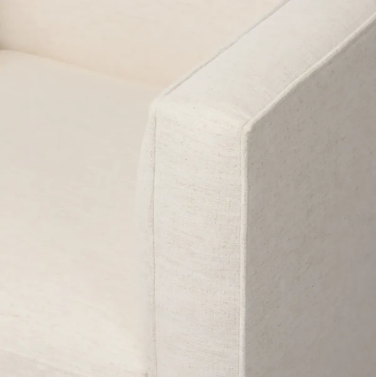 Julian Linen Swivel Chair - Crypton Nomad Snow