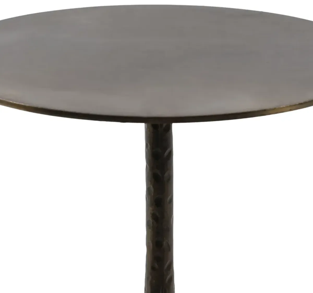 Mira Round End Table - Gold