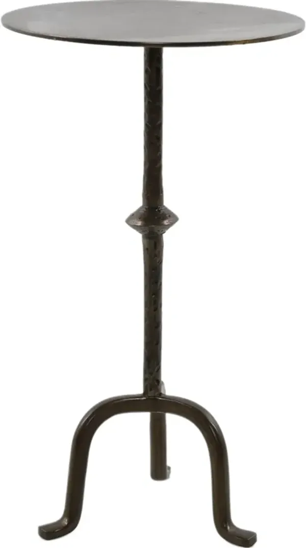 Mira Round End Table - Gold