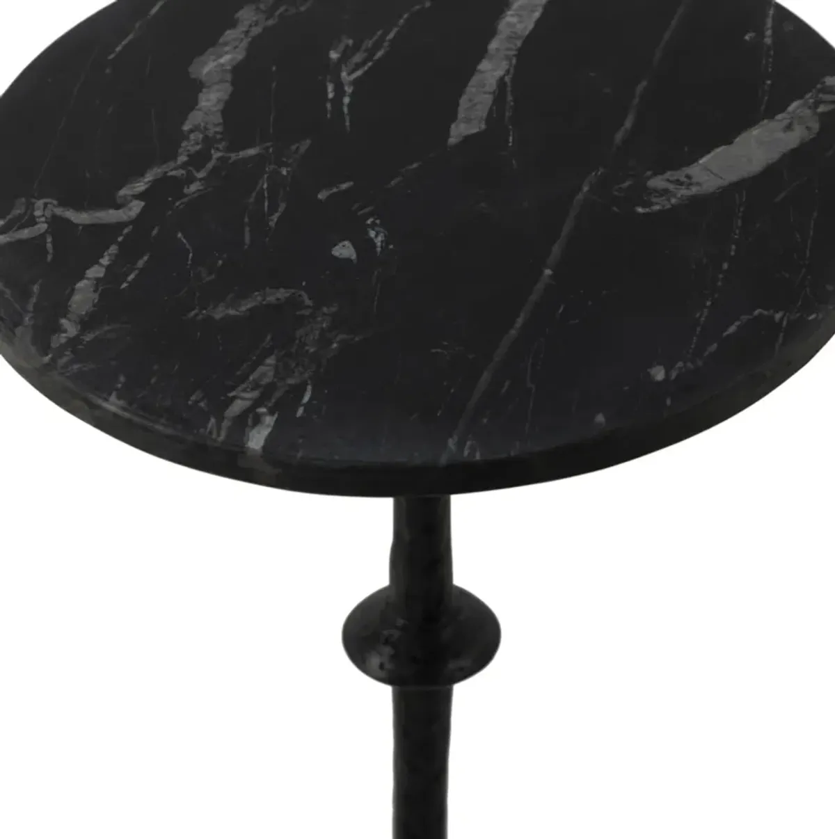 Mira Round End Table - Black