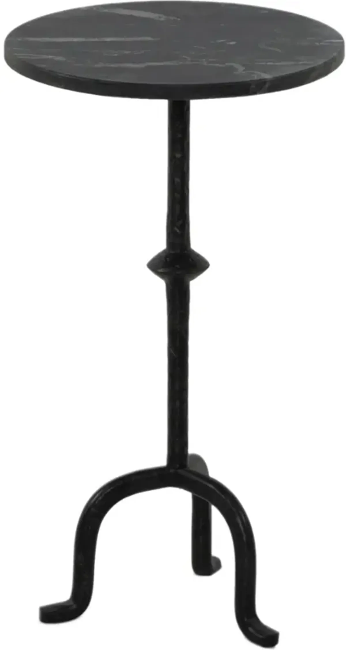 Mira Round End Table - Black