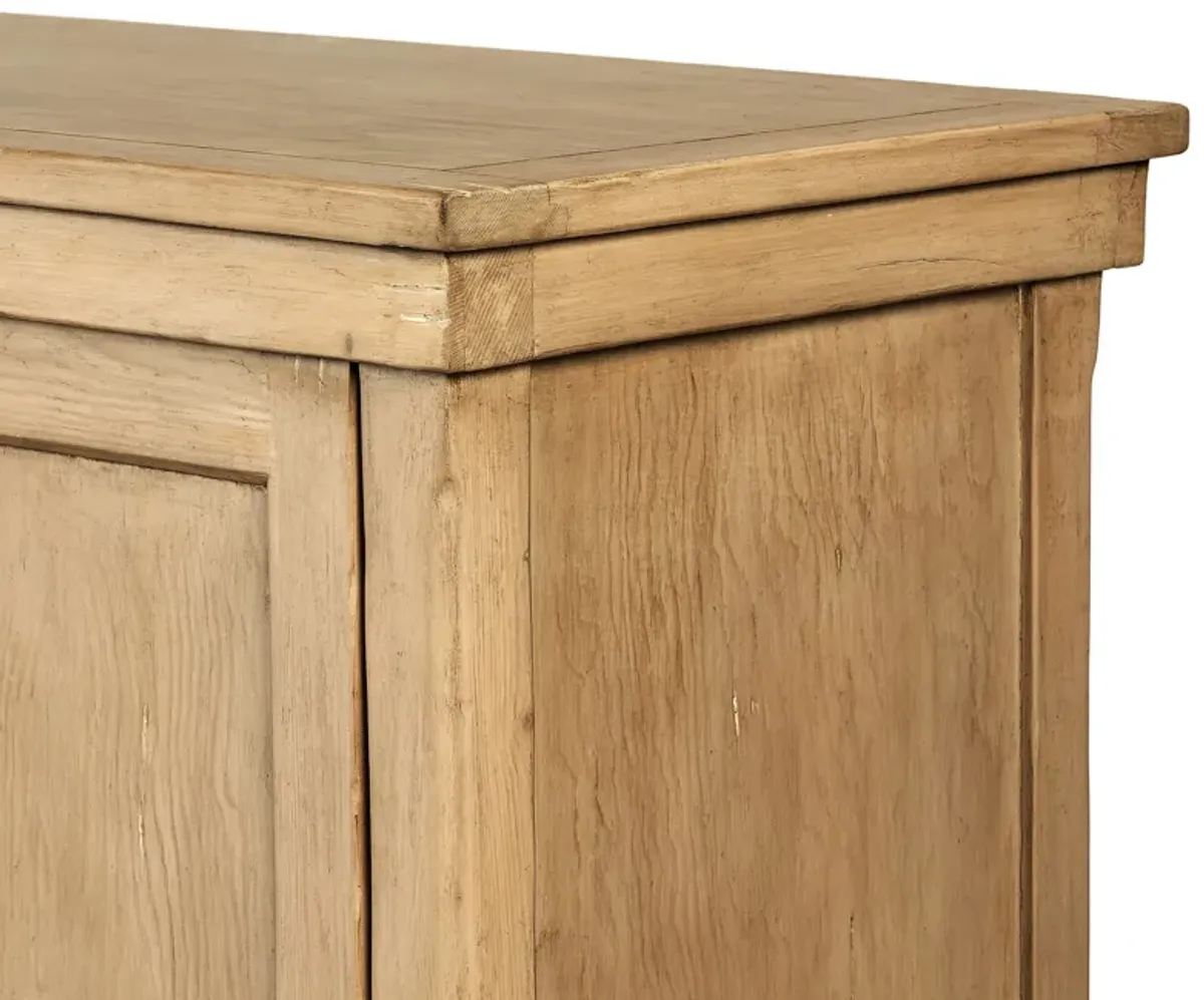 Tamerlyn 4-Door Sideboard - Aged Light Pine - Brown