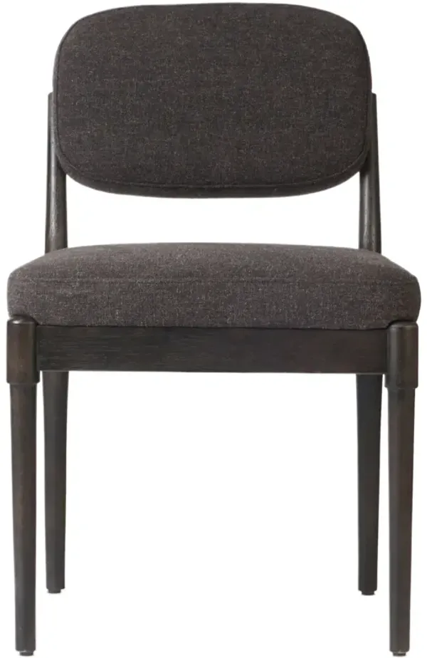 Auretta Performance Linen Dining Chair, Antwerp Noir