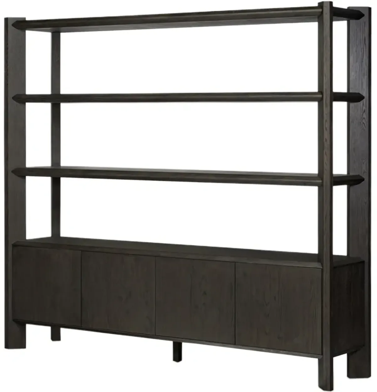 Marrowind Wide Bookshelf - Black