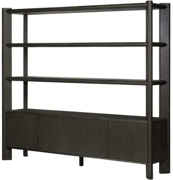 Marrowind Wide Bookshelf - Black