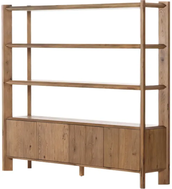 Marrowind Wide Bookshelf - Brown