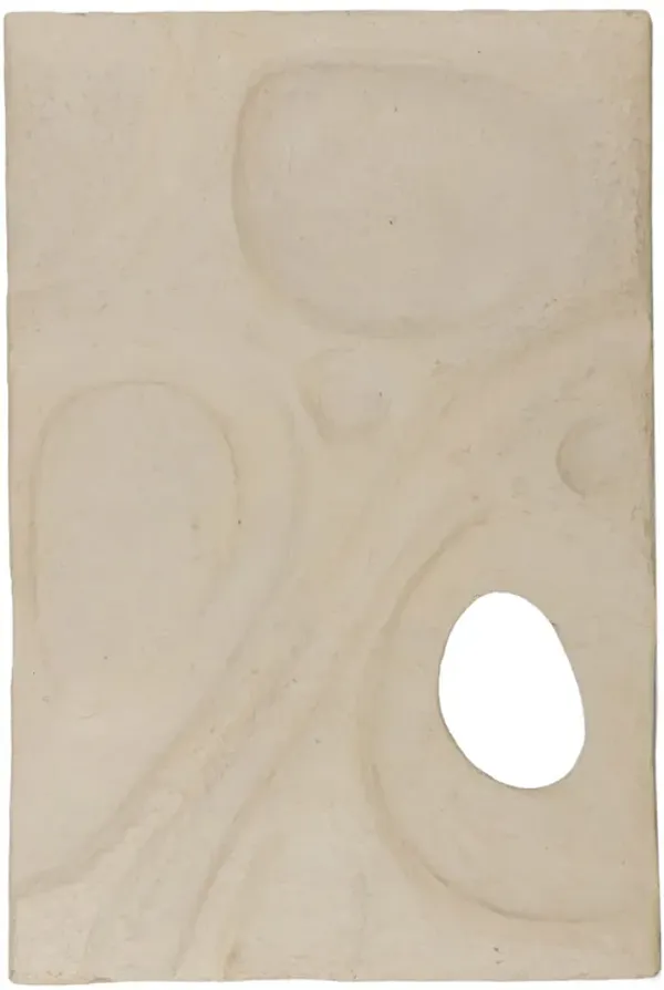 Orbex Relief Wall Sculpture - Natural Paper Mache - Brown