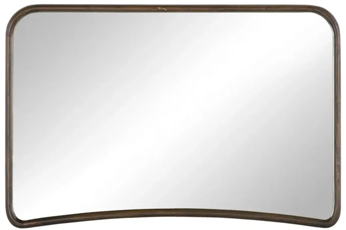 Valtrix Mantel Mirror - Aged Brown
