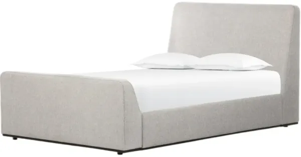 Seraphina Linen Bed, Aldred Silver