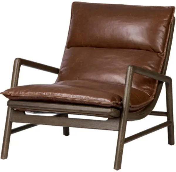 Oltryn Leather Chair, Dakota Molasses