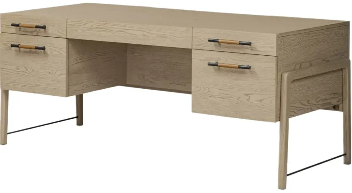 Jeremiah Leather Executive Desk