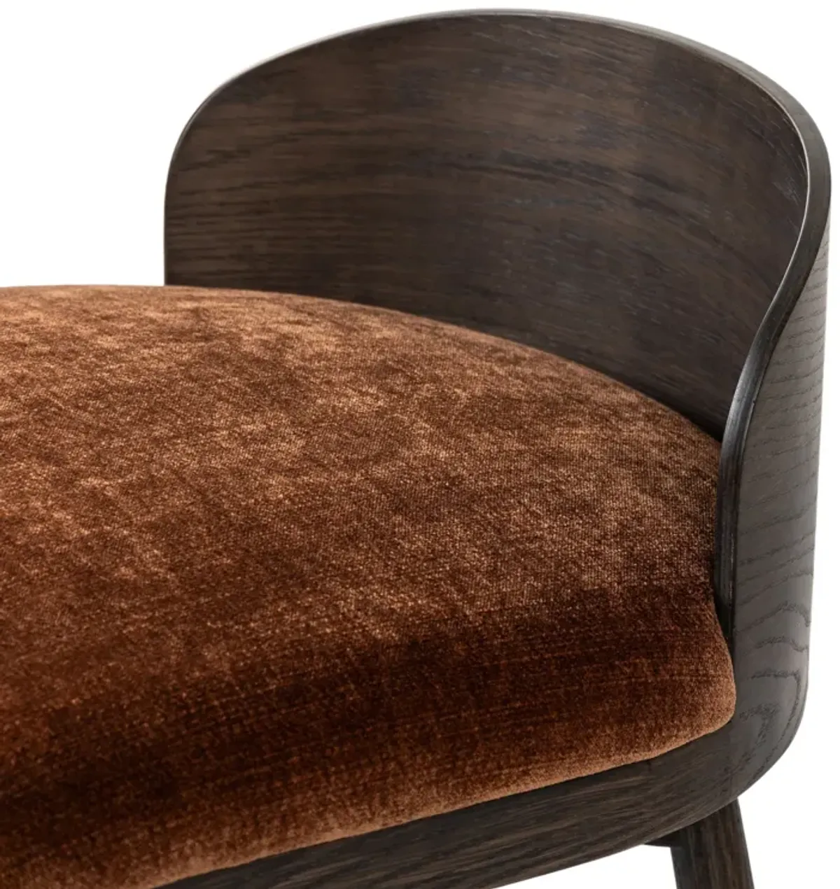 Aunex Chenille Swivel Counter Stool - Altair Sienna