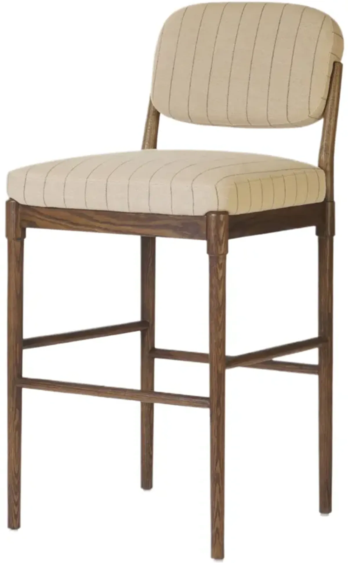 Auretta Linen Bar Stool - Lavon Flint - Gray