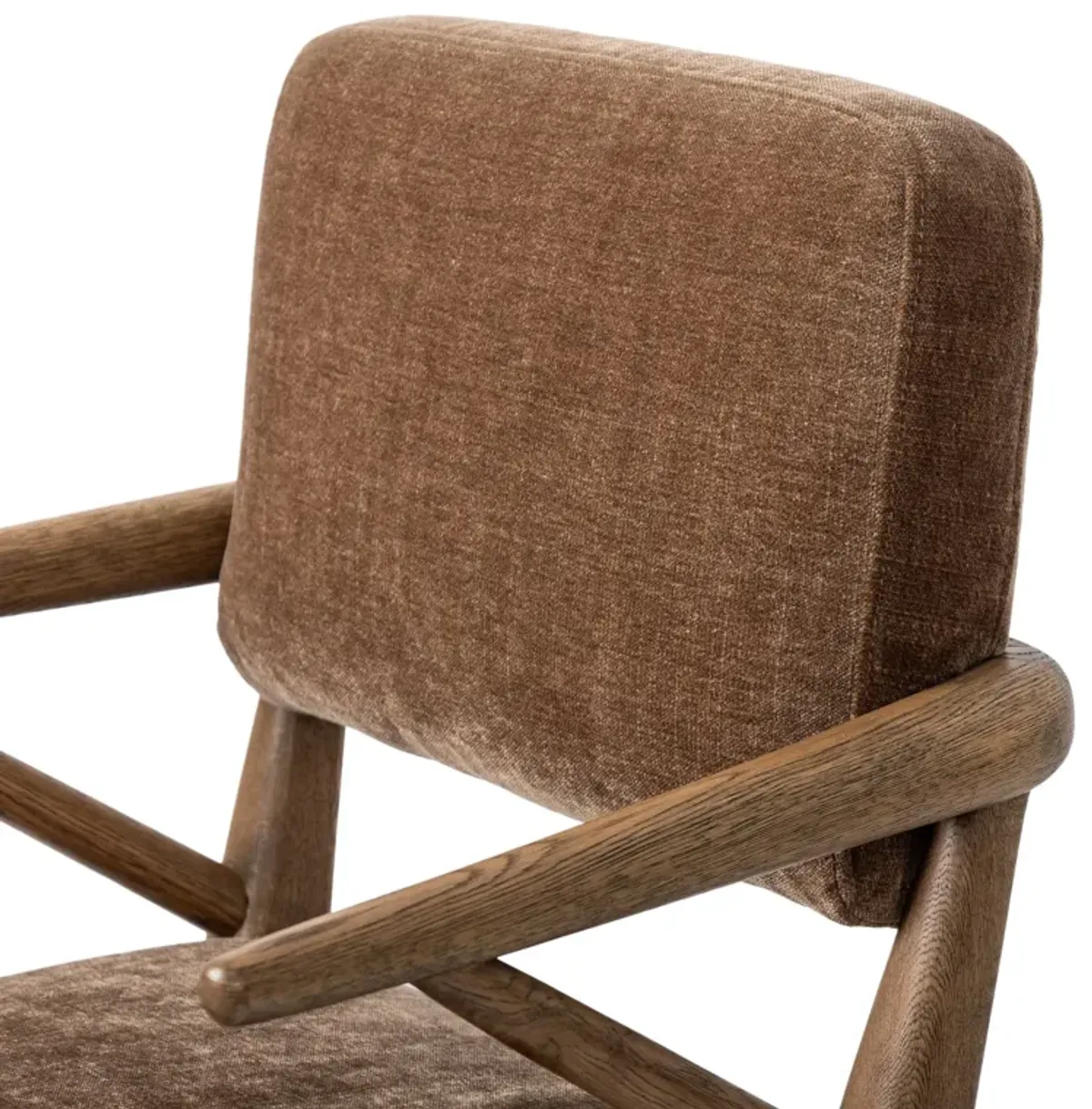 Calivon Dining Chair - Altair Mushroom Chenille - Brown