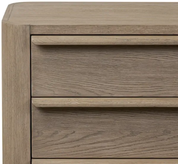 Venyx 3-Drawer Nightstand - Natural Flat Oak