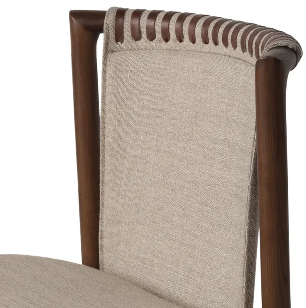 Violet Linen Dining Chair - Alcala Wheat - Brown