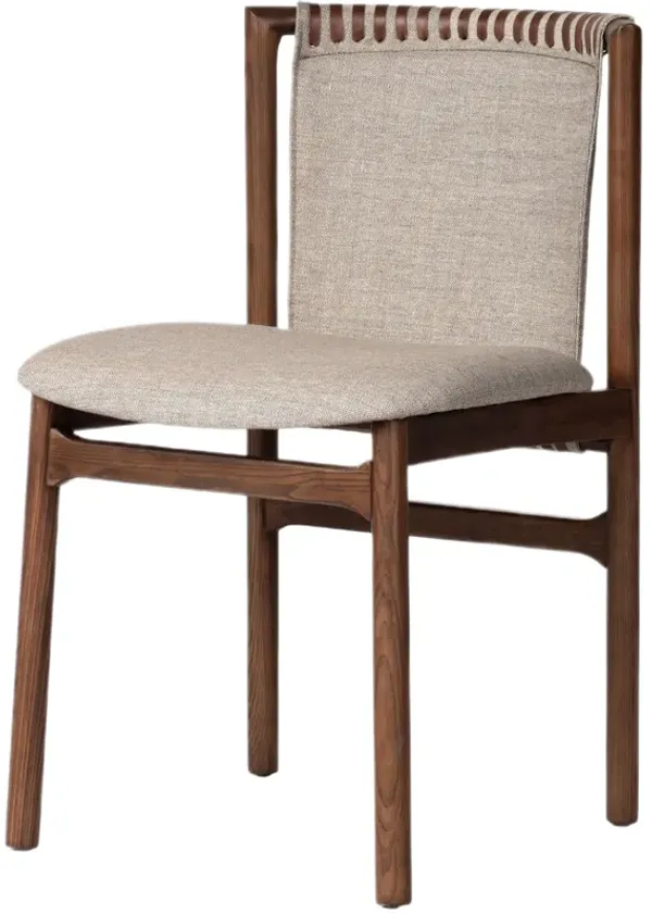 Violet Linen Dining Chair, Alcala Wheat
