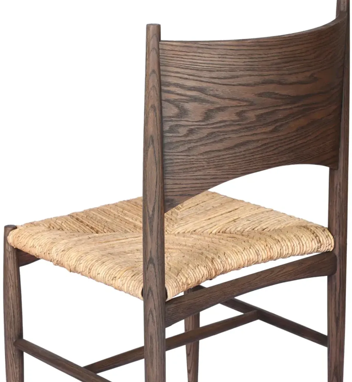 Styra Banana Leaf Dining Chair, Stained Saddle Brown