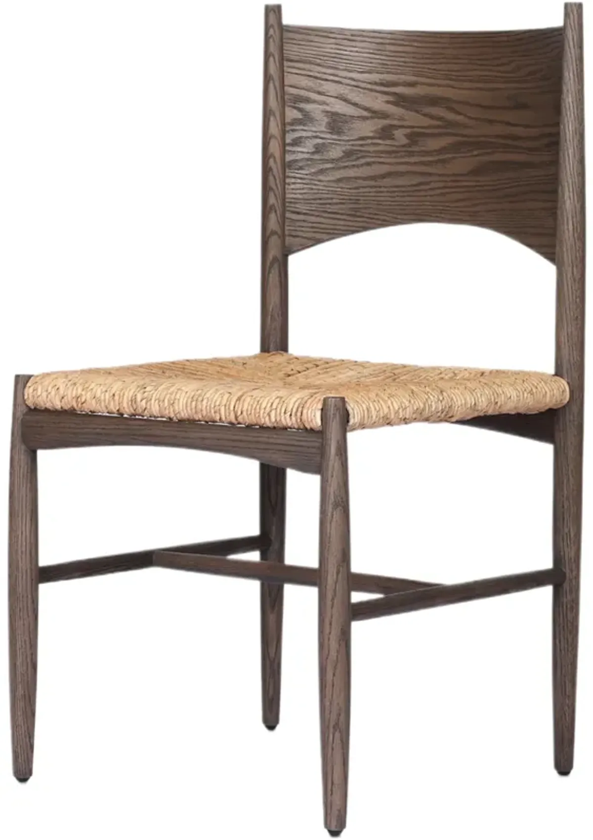 Styra Banana Leaf Dining Chair, Stained Saddle Brown