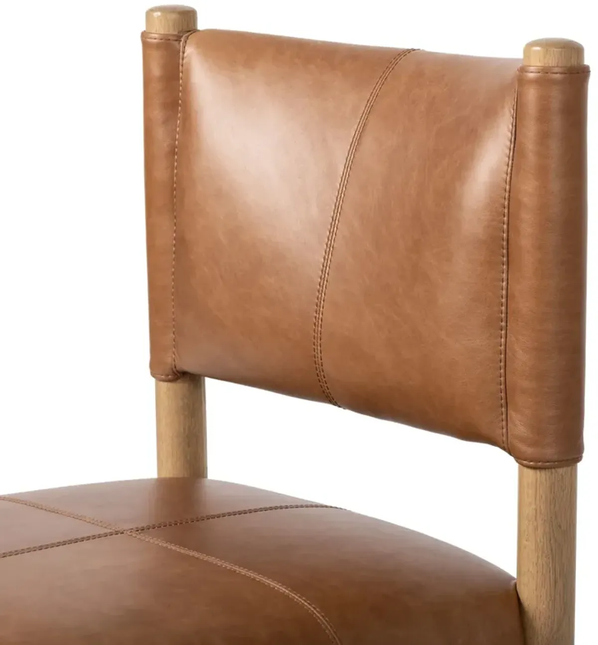 Cyxelle Dining Chair - Sonoma Chestnut - Top Grain Leather - Brown