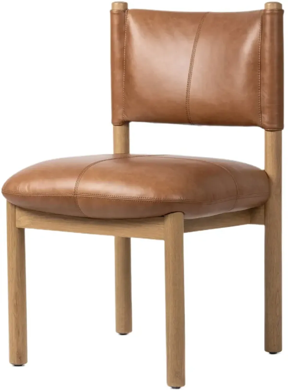 Cyxelle Dining Chair - Sonoma Chestnut - Top Grain Leather - Brown