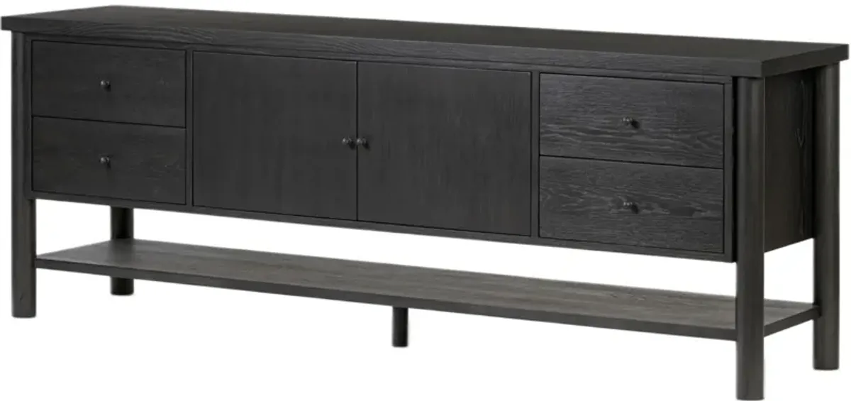 Everette 2-Door 4-Drawer Media Console - Black