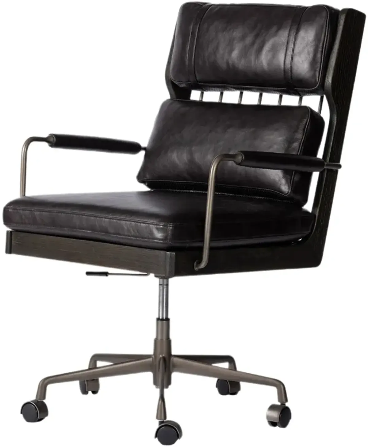 Wexley Leather Desk Chair - Sonoma Black